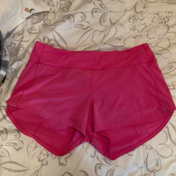 Lululemon Athletica Bright Pink Athletic Shorts - Picture 1 of 4